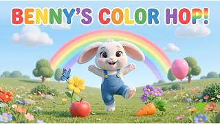 Benny's Color Hop! 🌈 Learn Colors with Benny Bunny | Fun Kids Song