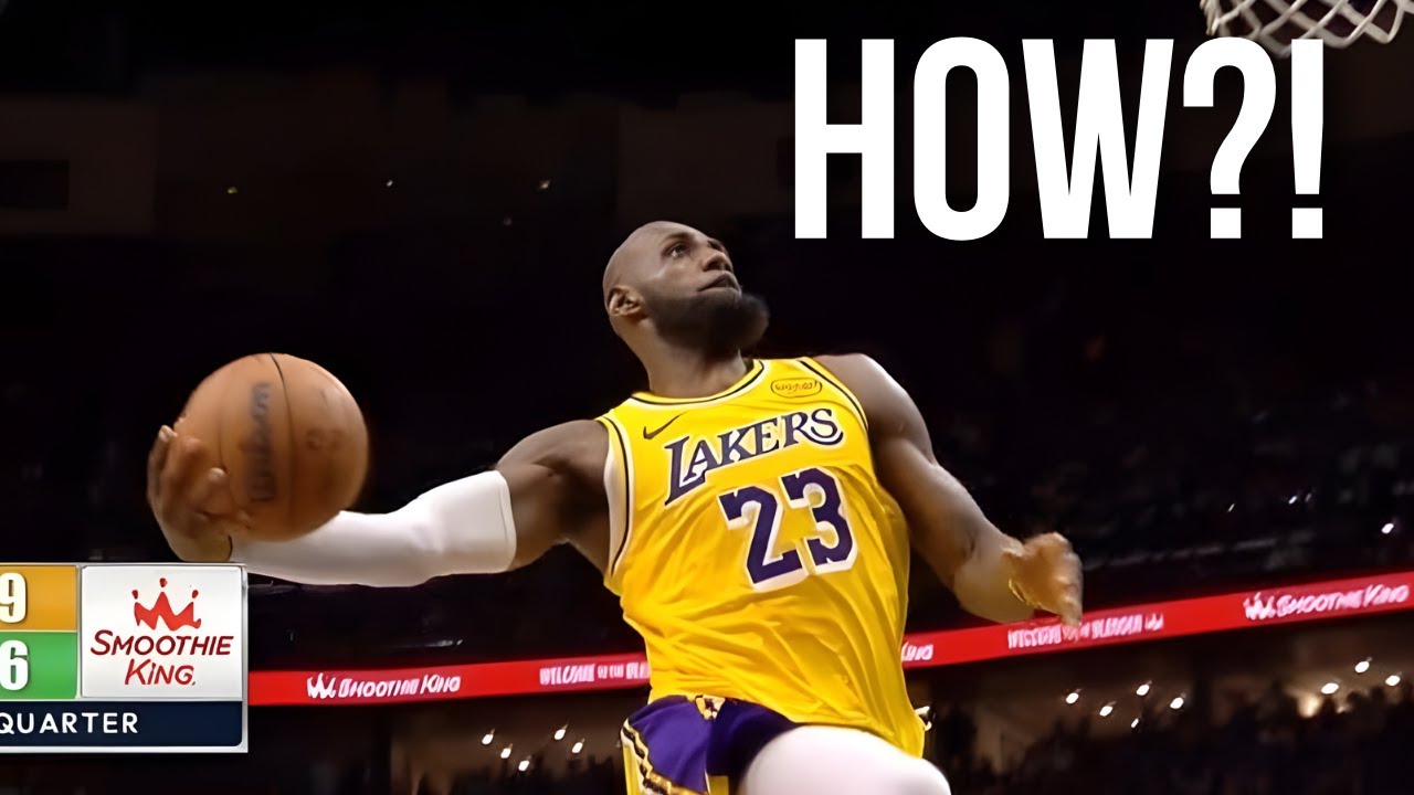 How LeBron James Can STILL Do Windmill Dunks at 41 😳👑