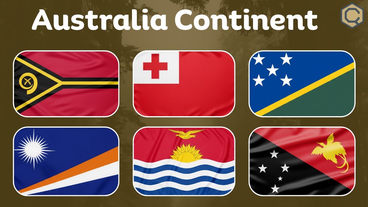 Countries in the Australia Continent 🌏 | Fun Geography for Kids! | Flag Guessing Game | Countries |