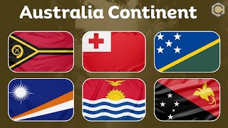 Countries In The Australia Continent Fun Geography For Kids Flag Guessing Game Countries