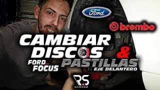 CAMBIAR DISCOS Y PASTILLAS FORD FOCUS MK1 eje delantero | J.PIQUERAS |         EN ESPAÑOL