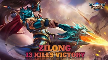 Mobile Legends Bang Bang Zilong 13 kills Victory Gameplay | Road To MYTHIC | Android / iOS Gameplay