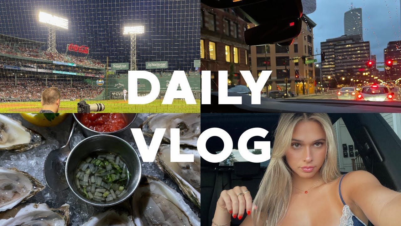 boston vlog | Red Sox game, spending time w Maggie & Arlin, dying my hair darker!