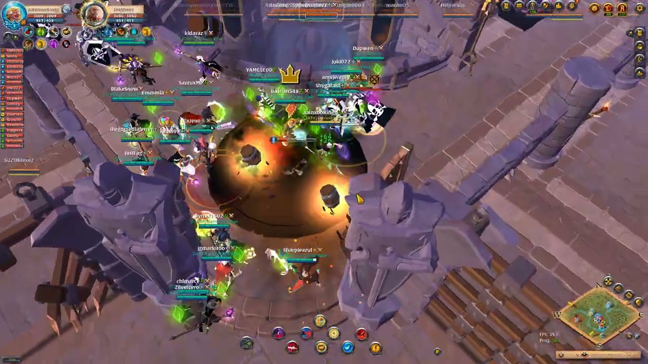 CV 20 WARRIORS VS NOT HUMAN 16% POV ROTCALLER (ALBION ONLINE)