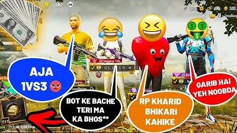 🤑 Random RICH Pro Players Call me Noob and I challenge for Tdm Room 1vs3 | PART 2 /