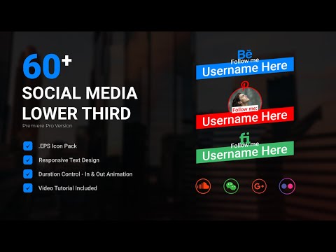 Social Media Lower Third V2 | mogrt, a Templates & Theme by Gatamotion (Thumbnail 2 of 2)