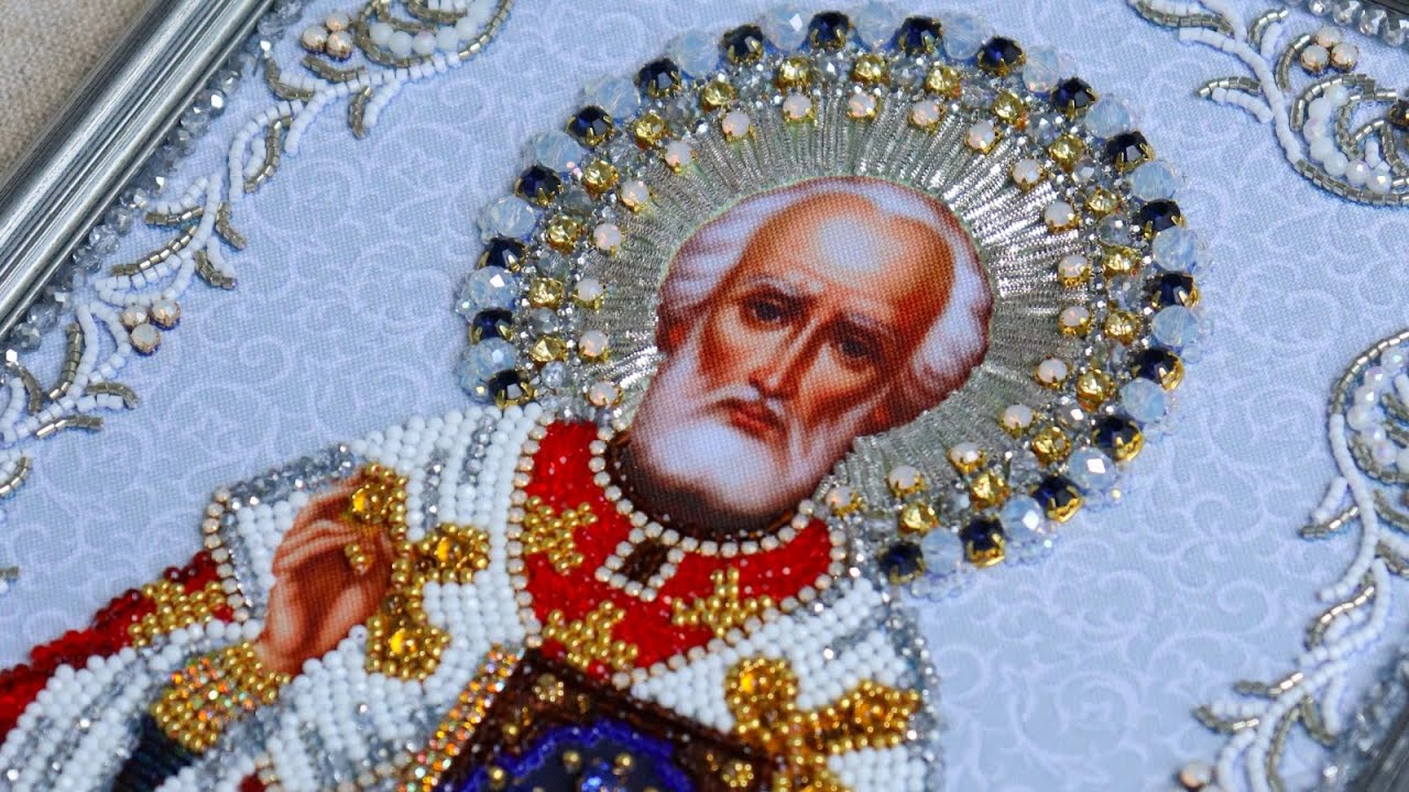 ТРИ ВЫШИТЫЕ ИКОНЫ. МОЙ ЮВЕЛИРНЫЙ ПОДБОР. ОБЗОР 