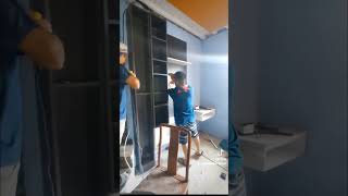 One Day Installation Of Modular Tv Console And Desk