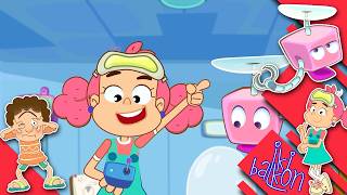 İki Balkon | 4 Bölüm 1 Arada 70 | Toprak'ın Yeni İcadı |    @BluTVKids   #çizgifilm