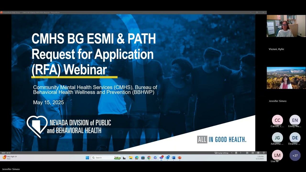 Request for Applications for Community Mental Health Services