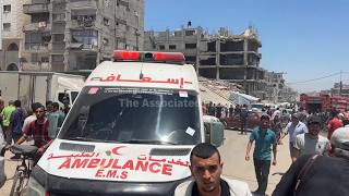 Aftermath of fatal Israel strikes in Gaza City and south of Strip