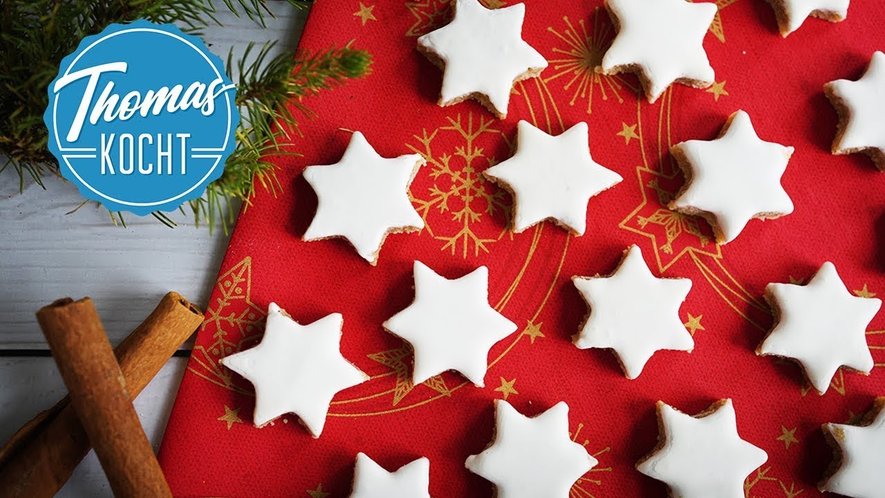 Zimtsterne backen - aussen knusprig, innen weich