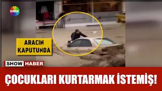 Aracıyla Sele Kapılan Esnaf O Anları Anlattı