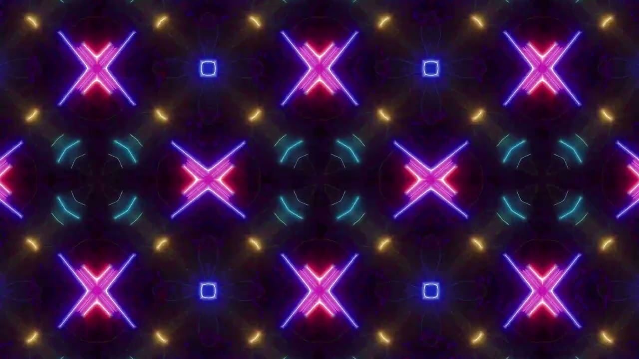 multi colored light beam kaleidoscope vj background