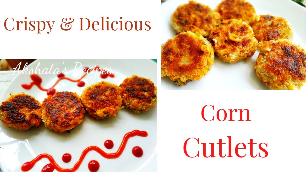 Crispy Corn Cutlet Recipe |Shallo fry recipe packed with lots of veggies|Tasty snack & tiffin recipe