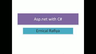Tybscit Sem 5 | Advanced Web Programming Tutorial | ASP | Asp.net with c#: page life cycle