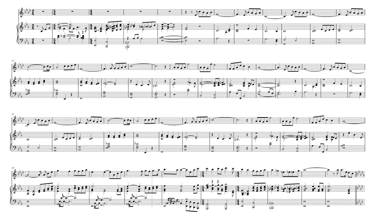 Andrea Bocelli Celine Dion - The Prayer Easy Piano sheet music, Noten, partitura, spartiti, 楽譜, 乐谱