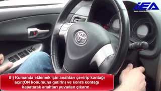 Toyota Corolla, Auris, Yaris, Hilux 4D-67 Transponder (DST 4D) Manuel Kumanda Programlama Prosedürü