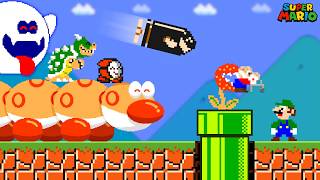 Super Mario Bros., But What If Old Mario Gets Help from All Enemies?