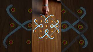 Easy Kolam for Ugadi ❤️ @the_rangoli_pallete #shorts #viral #viralshorts #trendingshorts