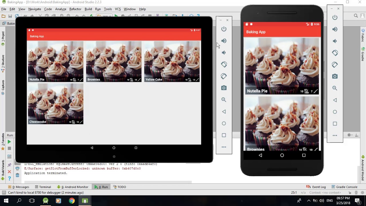 Baking App - Android Developer Nanodegree - YouTube