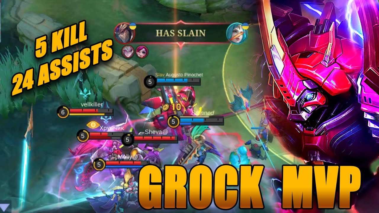 First Ranking Match For Grock, and Immediately MVP. Skin "Codename: Rhino" | MLBB