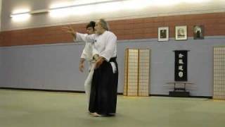 McGill Aikido, Daniel Laurendeau Sensei showing Morote-tori Kokyu nage Henkawaza