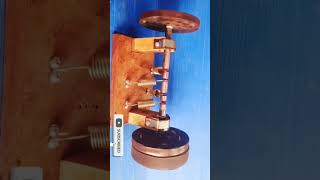 spring engine 100% real free energy engine 4 screen 2 fly wheel