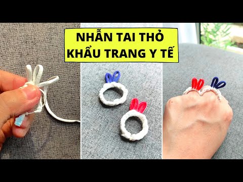Video TỔNG HỢP TIKTOK Nhẫn tai thỏ từ khẩu trang y tế cực dễ - youtube