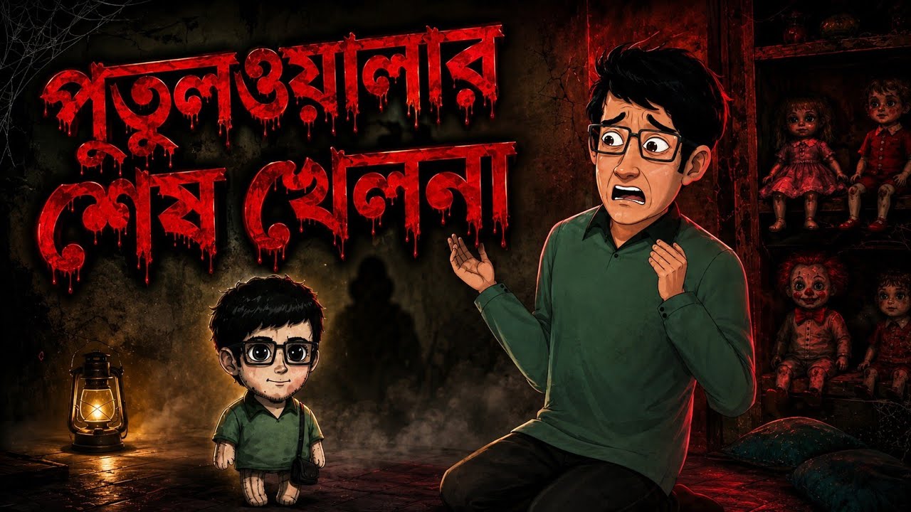 পুতুলওয়ালার শেষ খেলনা | Putulwalar Sesh Khelna | Bangla Bhuter Golpo | Gram Banglar Cartoon