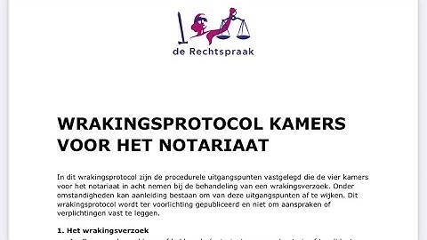 Kamer voor het Notariaat (= Team Handel @ rechtbank Den Haag) nog steeds onbereikbaar…