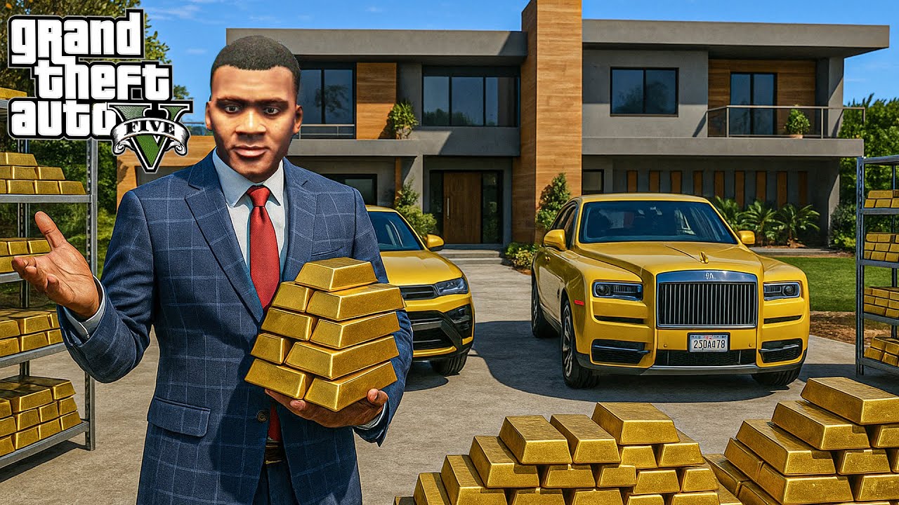 Franklin VOLE 10.000.000€ D'OR dans une MINE ABANDONNÉE | GTA 5 Mods