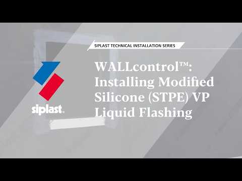 WALLcontrol™: Installing Modified Silicone (STPE) VP Liquid Flashing
