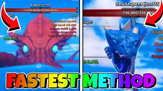 Updated Fastest Method To Get Sea Serpent Beast And Kraken In Sailor Piece