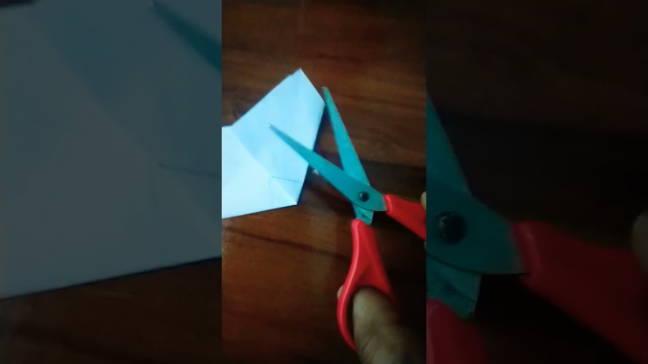 diy paper cutting triangle 