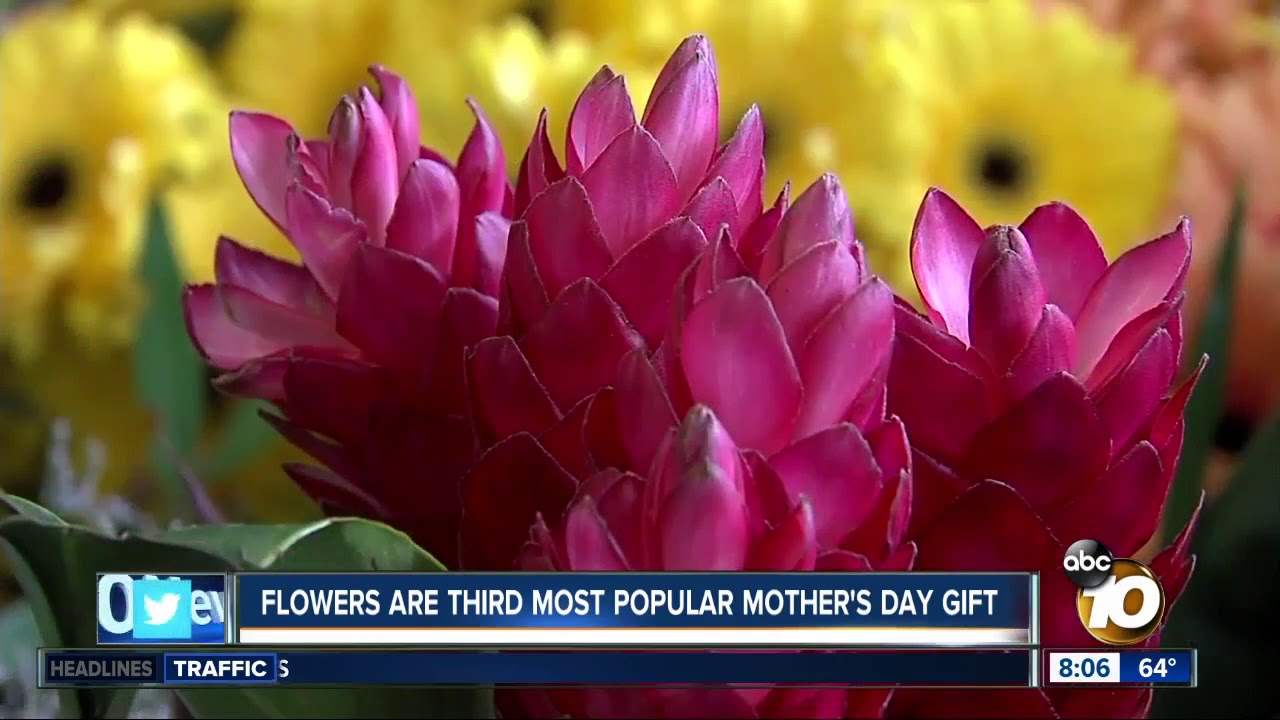 Flowers third most popular Mother's Day gift