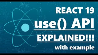 React 19 use() API explained!!! with example in 10 mins
