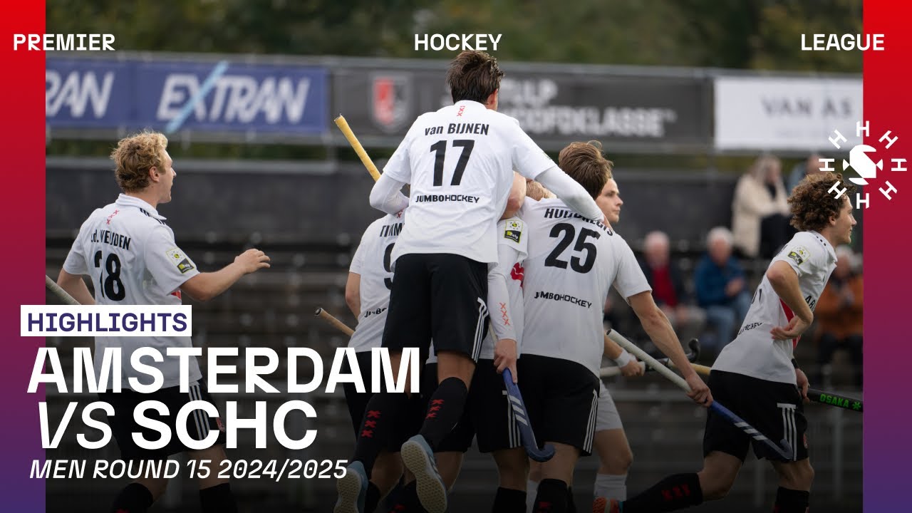 Amsterdam niet te stoppen 🛑 AMS - SCHC 🏑 Tulp Hoofdklasse Heren ‘24/’25 | Samenvatting