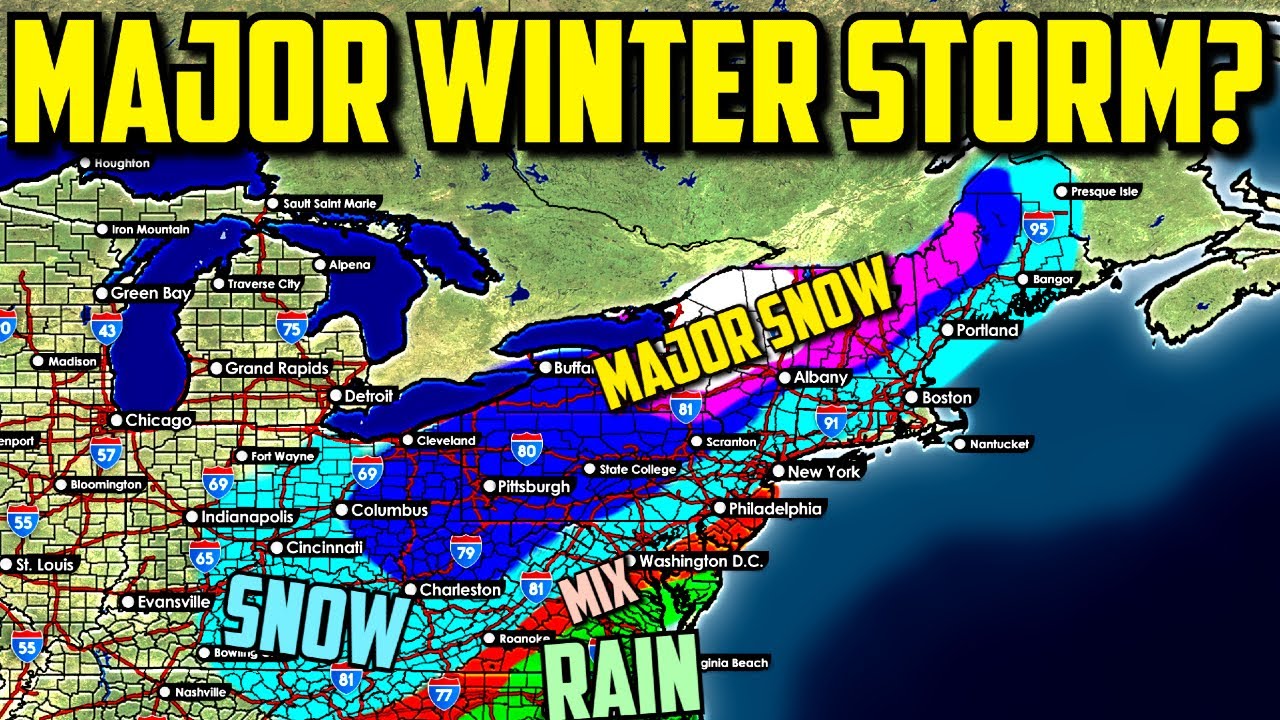 Major Winter Storm To Bring Significant Snow Amounts To The Northeast ...
