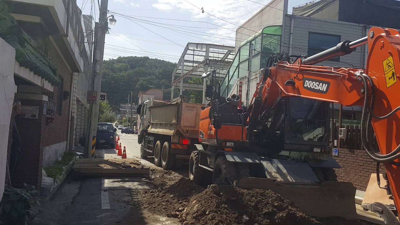 두산160w 아티붐 작업 동영상..