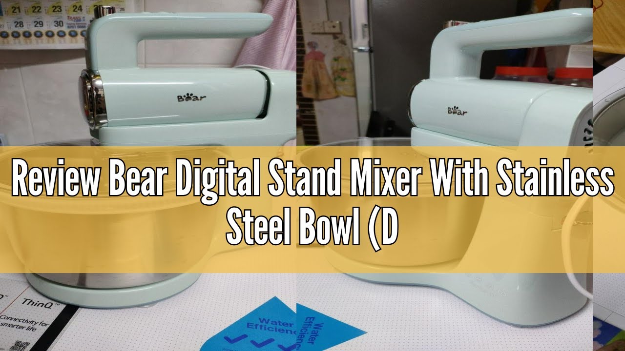 Review Bear Digital Stand Mixer With Stainless Steel Bowl (DDQ-B03V1)