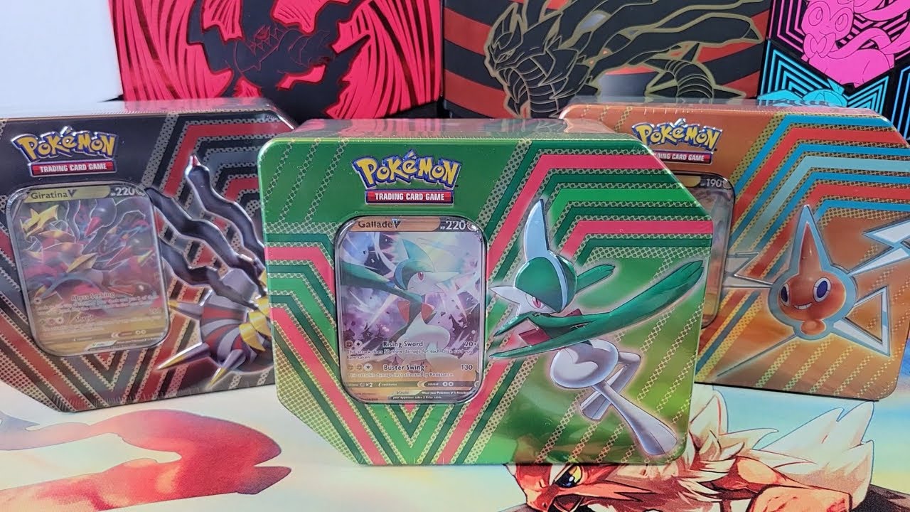 Pokemon Hidden Potential Tins - Giratina, Gallade, and Rotom