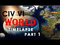 50+ Civs!!! AI ONLY World Timelapse TSL [PART 1]