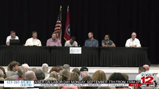 Residents voice opposition in tense public meeting over Project River