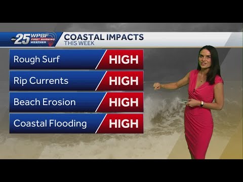 Strong winds and spotty showers return - YouTube
