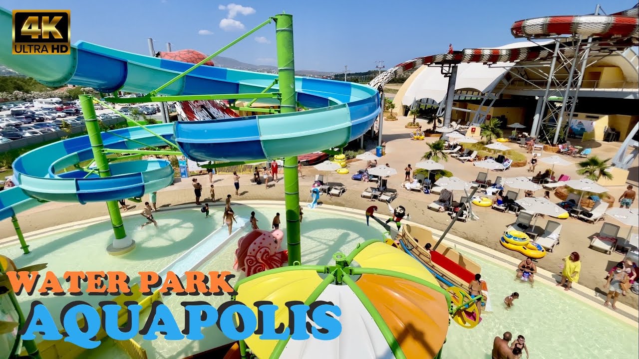 Water Park AQUAPOLIS in Athens, Greece HDR 4K YouTube