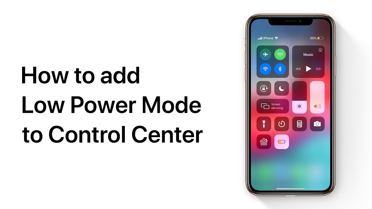 Low Power Mode 20% IOS. Enable Power saving Mode IOS.