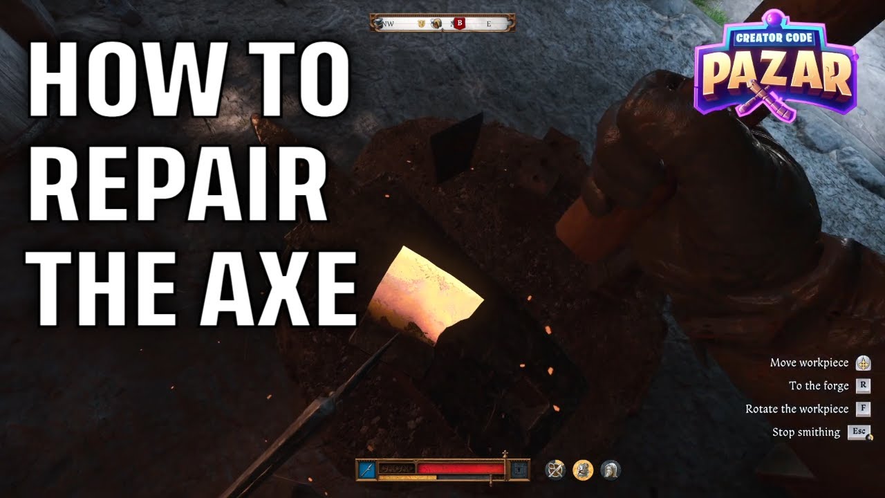 How to Repair the Axe From the Tale "Axe From the Lake" Kingdom Come Deliverance 2 Quick Guide