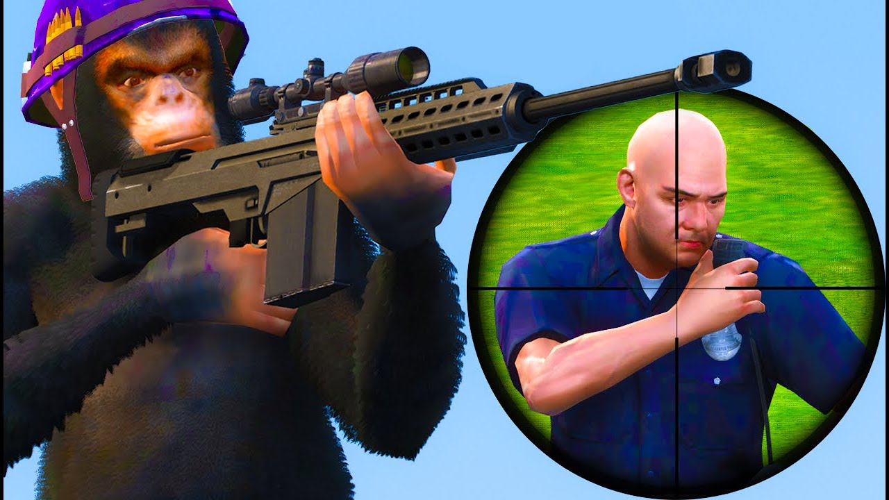 I Become a Monkey Hitman in GTA 5 RP