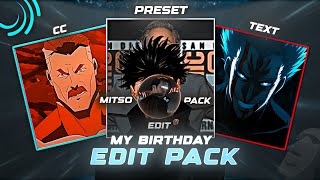 My Birthday Edit Pack Presets Alight Motion [ Xml + Material ] 🔥 #anime #animeedits #preset